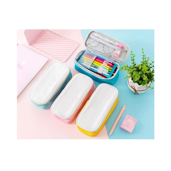 Handle double-layer storage pencil case stationery bag