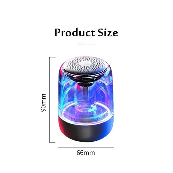 Portable Transparent LED Mini Wireless BT Speaker
