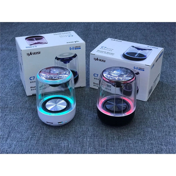 Portable Transparent LED Mini Wireless BT Speaker