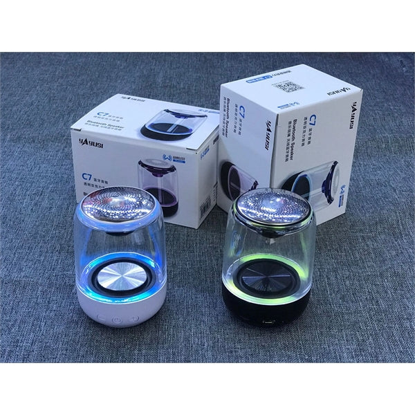 Portable Transparent LED Mini Wireless BT Speaker