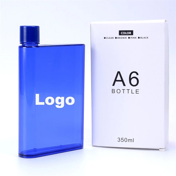 12oz Flat Plastic Water Bottle