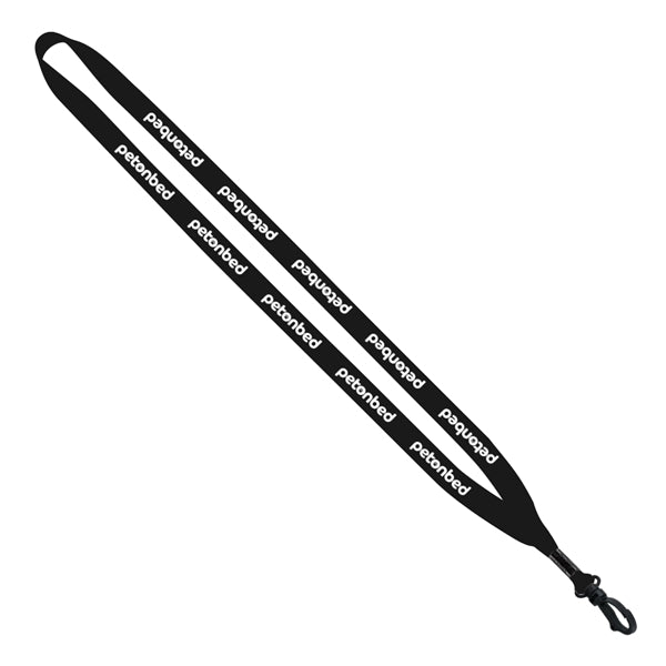 1/2" Polyester Lanyard with Plastic Swivel Snap Hook