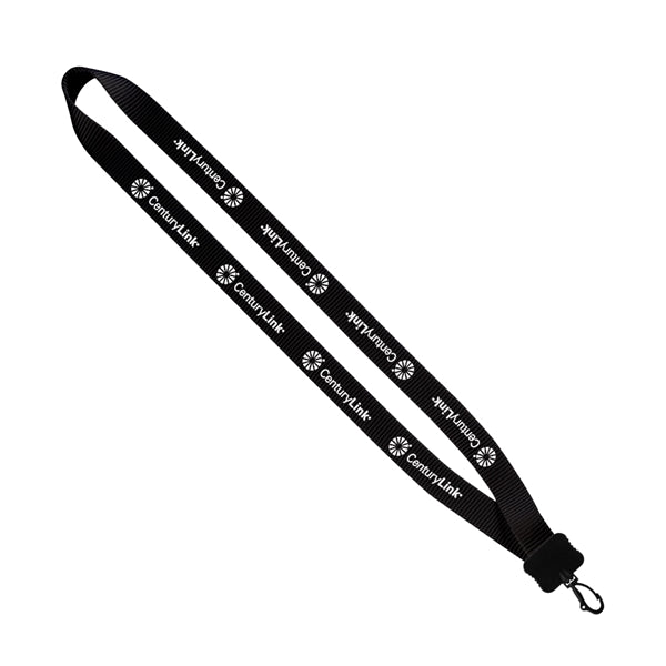 Smooth Nylon Lanyard with Plastic Clamshell & Swivel Snap Ho