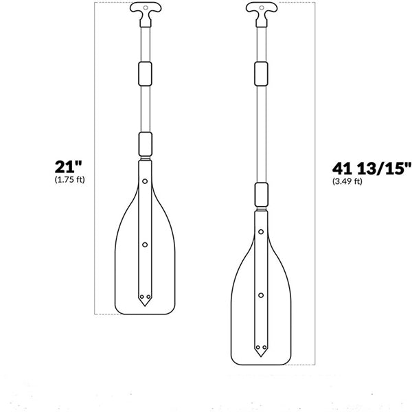 Flexible Plastic Boat Oar