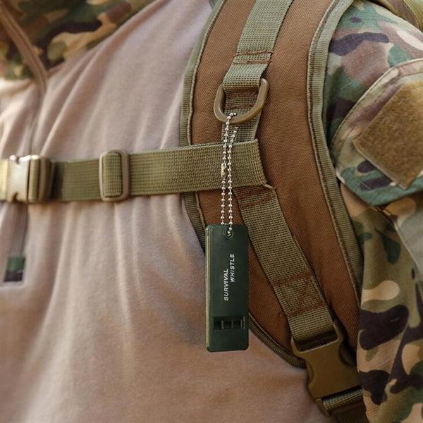 Multi Audio Survival Whistle with Keychain