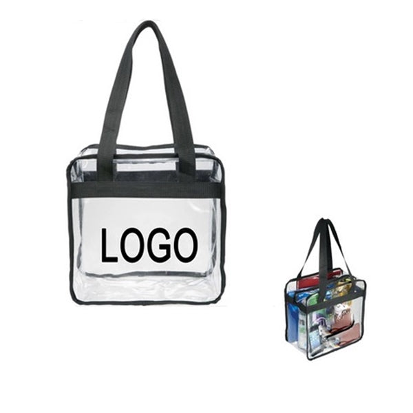 Clear Zippered Safety Tote Bag