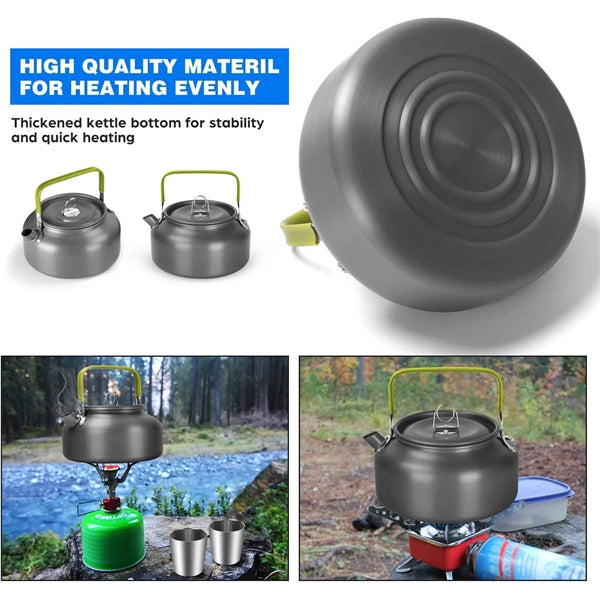 Camping Kettle Camp Tea Coffee Pot Aluminum 42 OZ