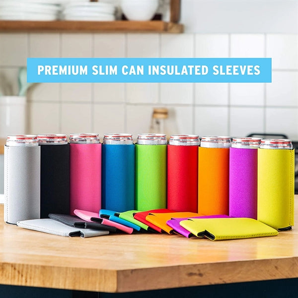12oz Sublimated Slim Can Cooler Sleeve