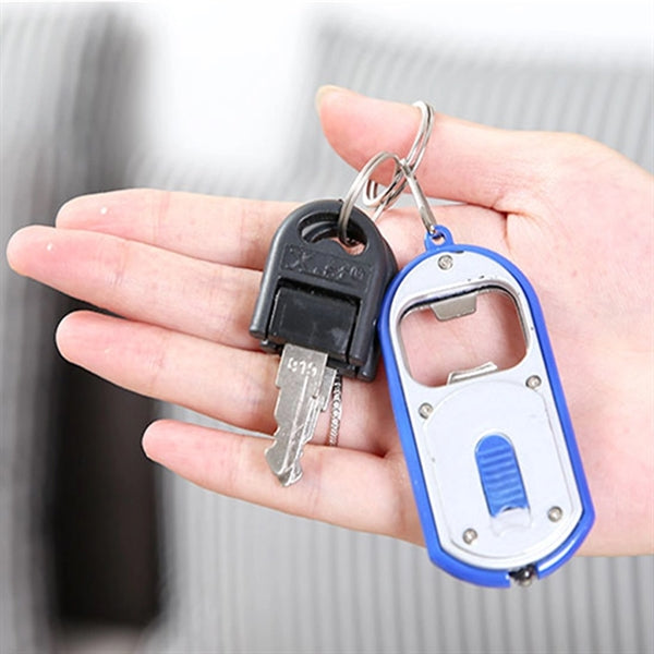 Mini Flashlight with bottle opener keychain
