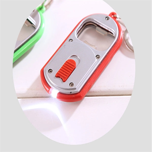 Mini Flashlight with bottle opener keychain