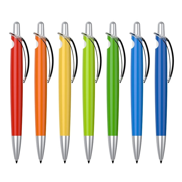 Plastic Pen with Transparent Clip
