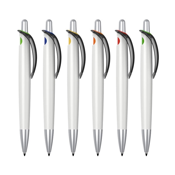 Plastic Pen with Transparent Clip