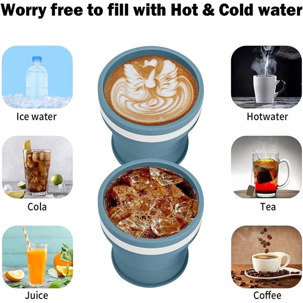 Golf Silicone Collapsible Coffee Cups
