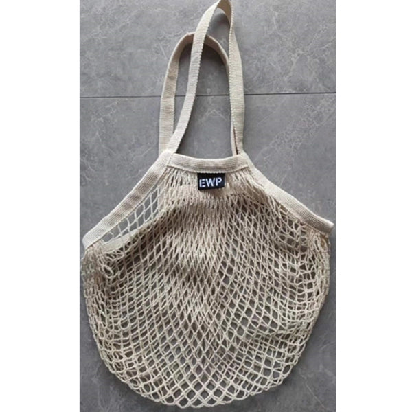 100% Cotton Beige Mesh Bag