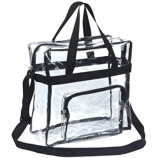 Clear Stadium Zipper Tote Bag