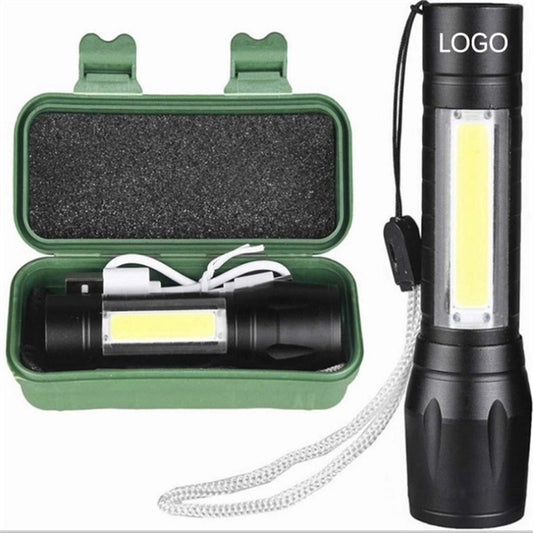 3 in1 Mini Lightning COB Rechargeable Flashlight