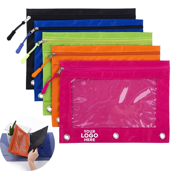 Binder Pencil Pouch with Zipper