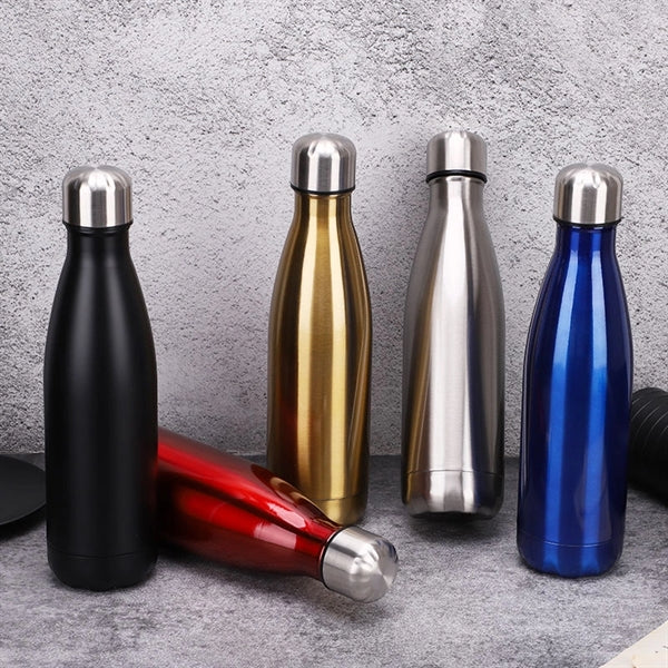 17 OZ Vacuum Wall Stainless Steel Cola Water Bottle Tumbler
