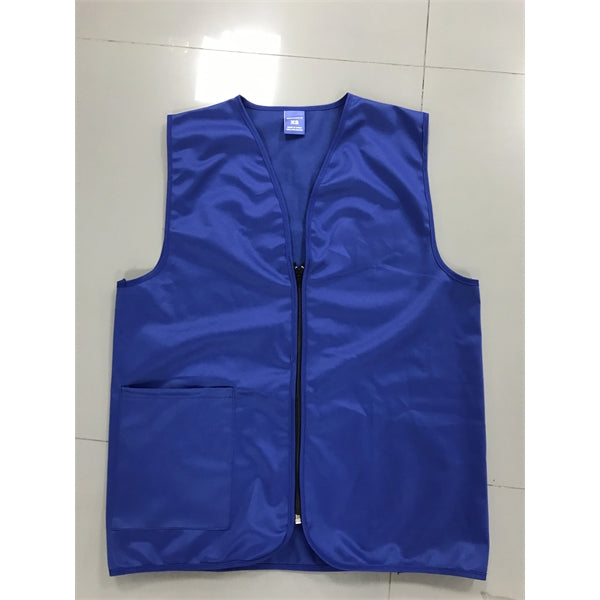 Supermarket Zipper clerk pocket staff Uniform Vest