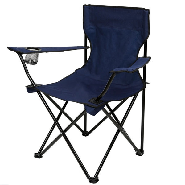 2 pieces of metal skeleton fabric camping chair with bag