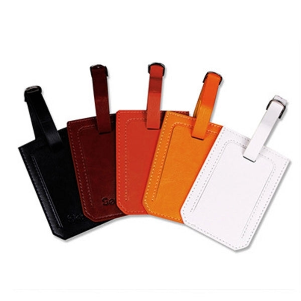 Faux Leather Luggage Bag Case Tags Card Holders