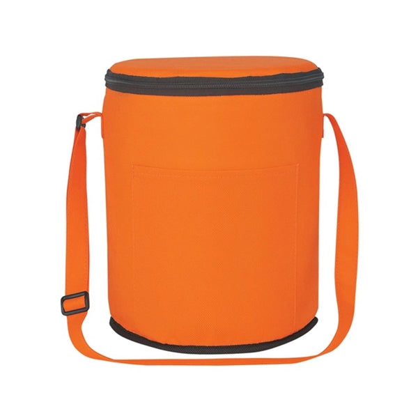 Foldable Insulated Round Thermal Cooler Bag
