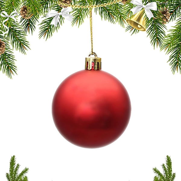 Colorful Plastic Christmas Ball Ornaments