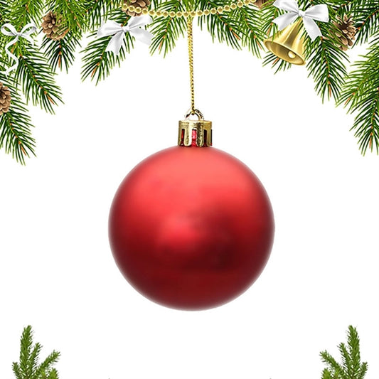 Colorful Plastic Christmas Ball Ornaments