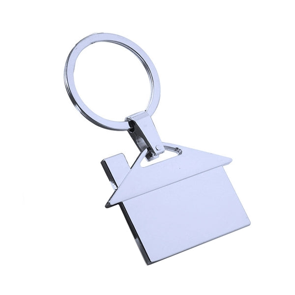 House Metal Keychain