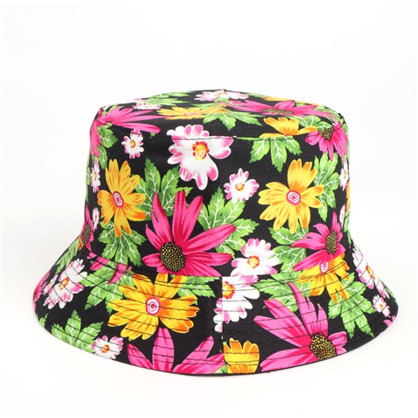 Folk Style Flower Fisherman Hat