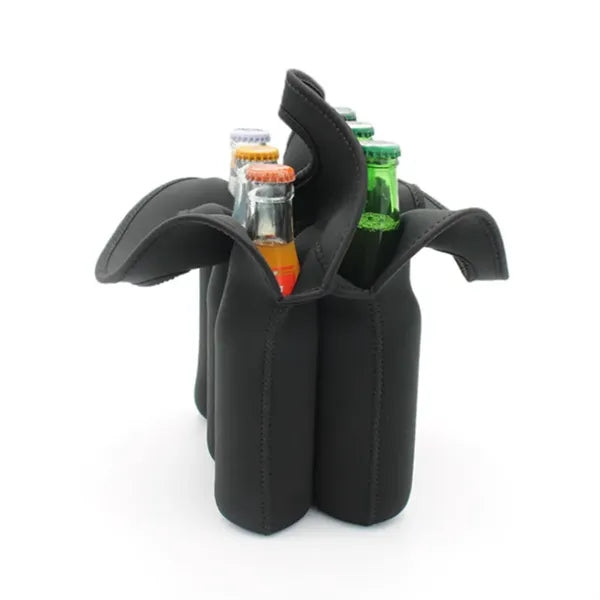 Koozie-portable six-pack party bottle cooler