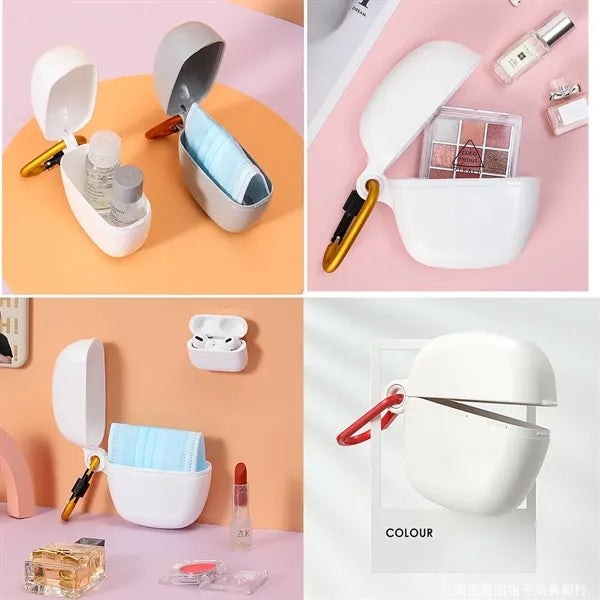 Mask Case with Carabiner Keychain
