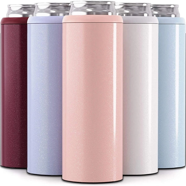Can Cooler for Slim Beer & Hard Seltzer Stainless Steel 12oz