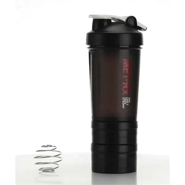 22oz 3 Layers Gym Protein Shaker Bottle