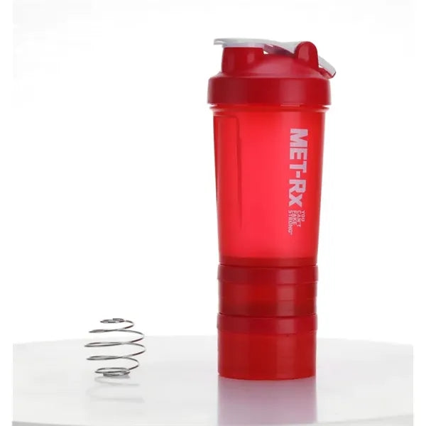 22oz 3 Layers Gym Protein Shaker Bottle
