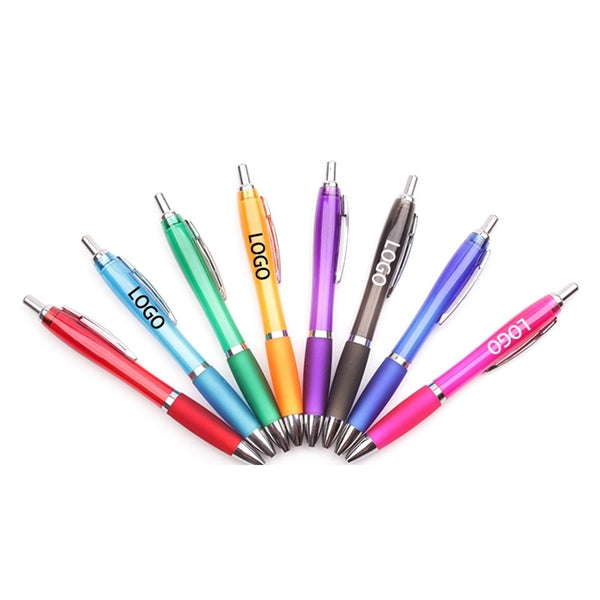 Plastic Ballpoint Curvy Pen