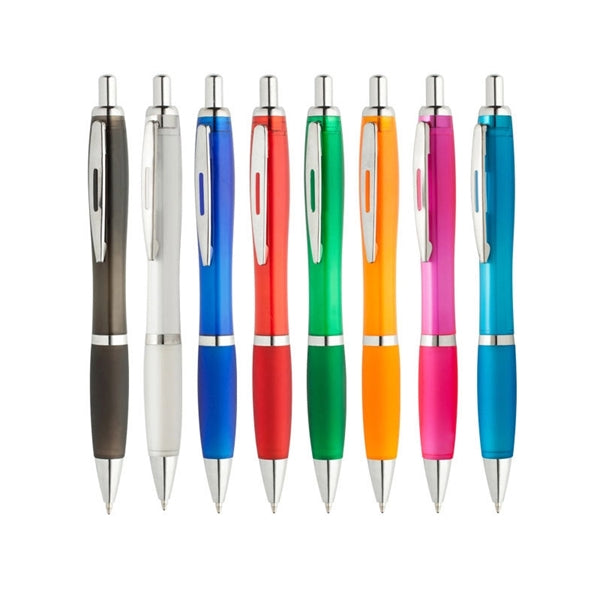 Plastic Ballpoint Curvy Pen