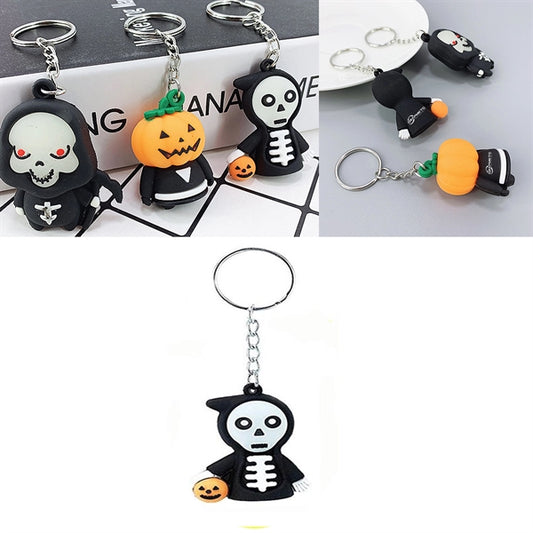Halloween Christmas Gifts Ghost Skeleton Key Chain