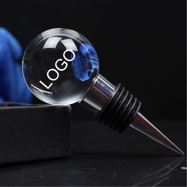 3D Crystal Circle Wine Stopper