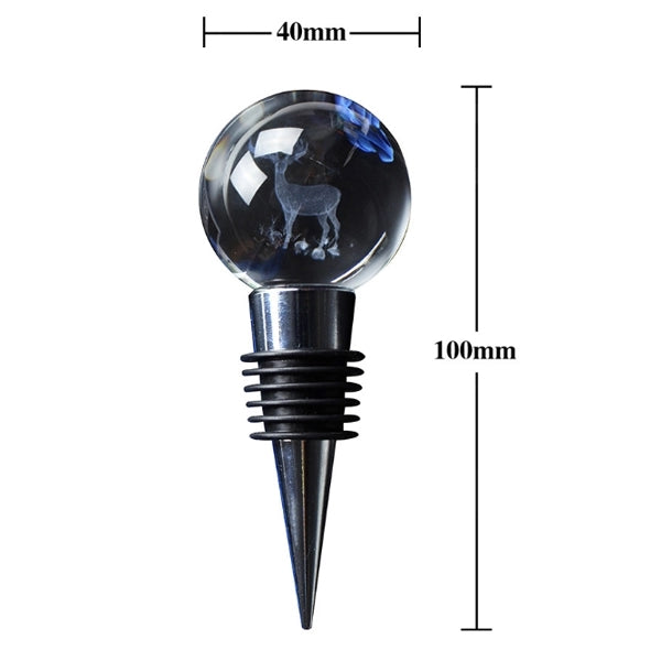 3D Crystal Circle Wine Stopper