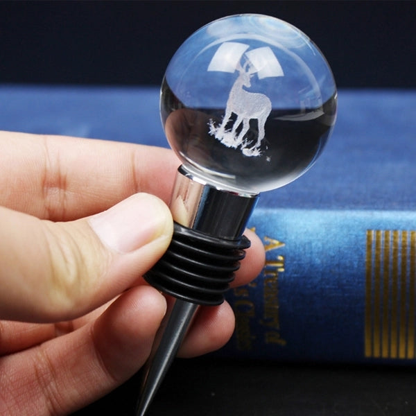 3D Crystal Circle Wine Stopper