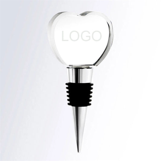 Crystal Heart Wine Stopper