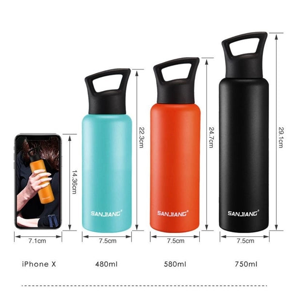 19.6 Oz eStainless Steel double wall Insulated Vacuum bottle