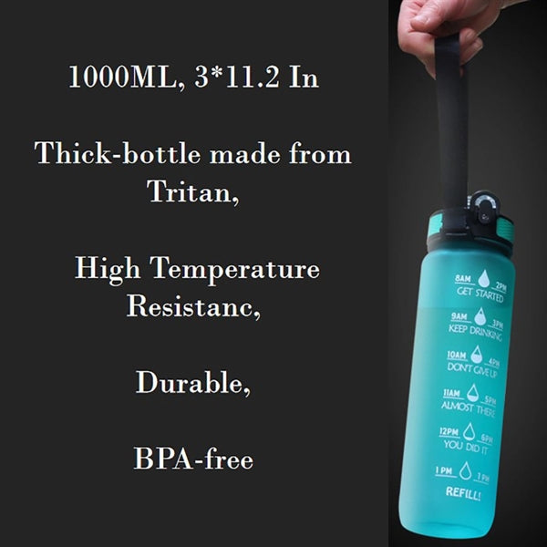 Motivational Water Mugs with Time Marker