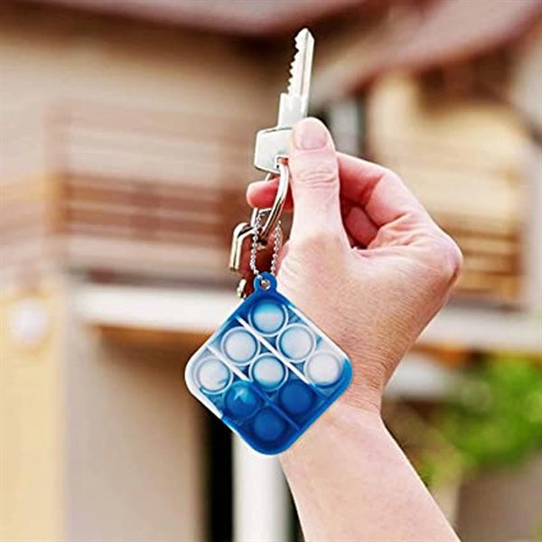 Children Adult Simple Dimple Fidget Keychain