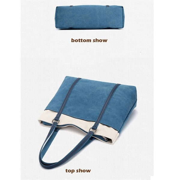 Women Tote Canvas BigCapacity Daily Shoulder bag