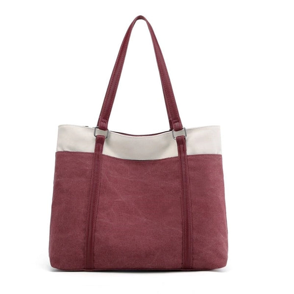 Women Tote Canvas BigCapacity Daily Shoulder bag