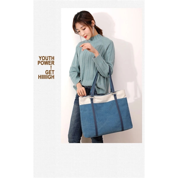 Women Tote Canvas BigCapacity Daily Shoulder bag