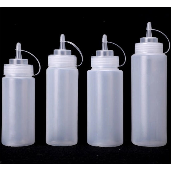 8oz CLEAR Ketchup Condiment Bottles