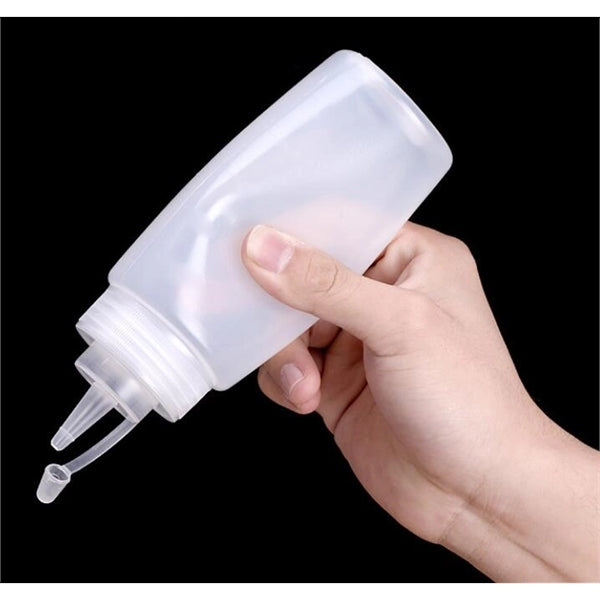 8oz CLEAR Ketchup Condiment Bottles